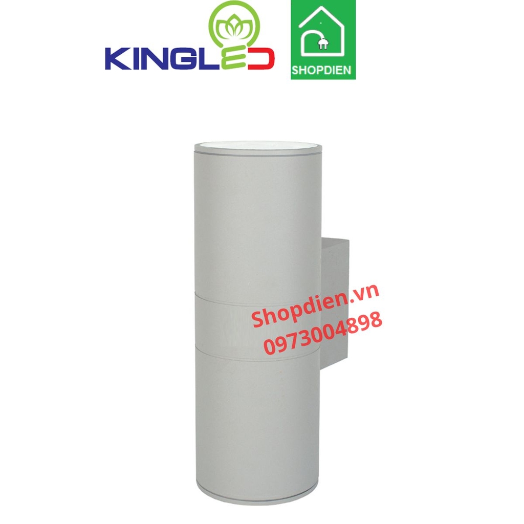 LWA01G KINGLED Đèn tường 2 đầu ngoài trời 2x12W