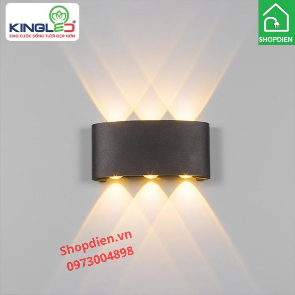 LWA8031 KINGLED Đèn tường trang trí 6 tia ngoài trời