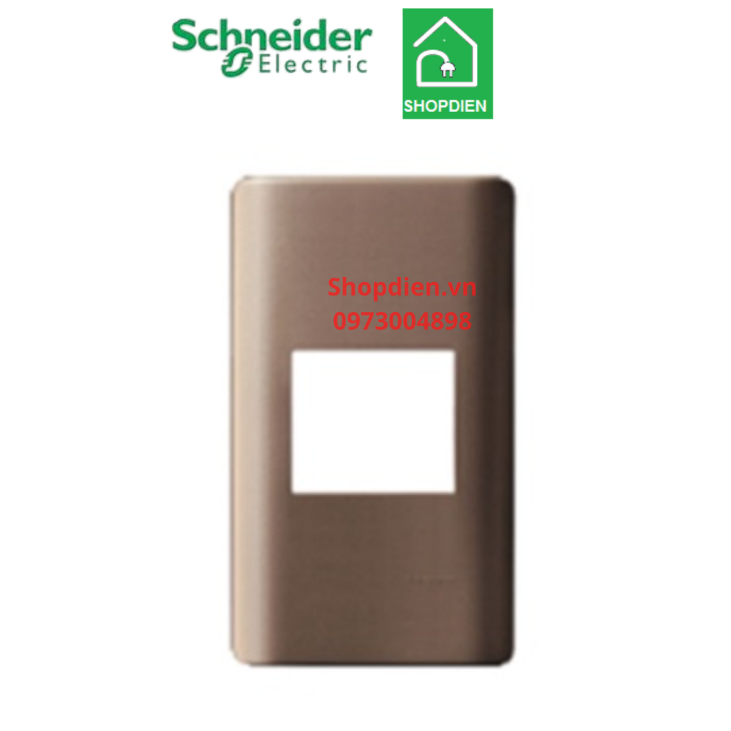 Mặt 1 thiết bị size M Schneider ZENCELO A A8401M_SZ_G19 màu đồng