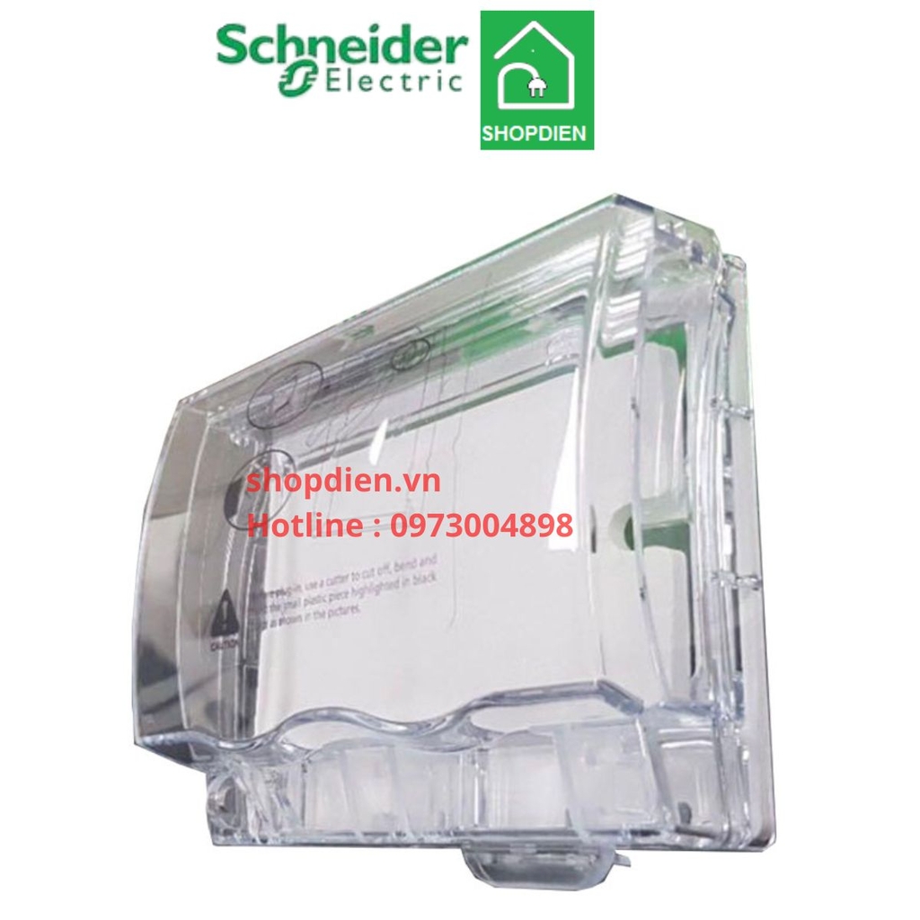 ET223R_TR Schneider Mặt che chống thấm nước IP55 đế đôi chuẩn Anh
