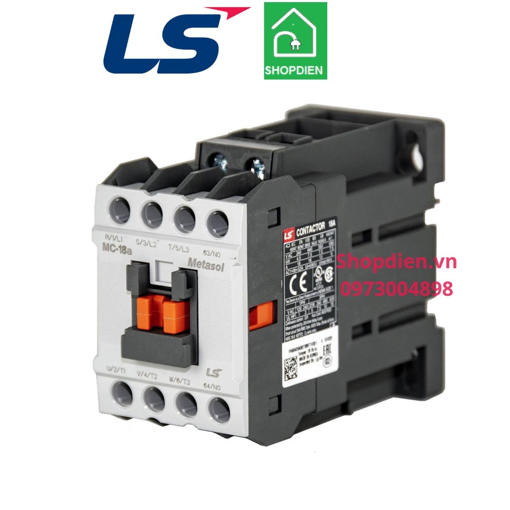 MC-18A LS Contactor 3P 18A Khởi động từ