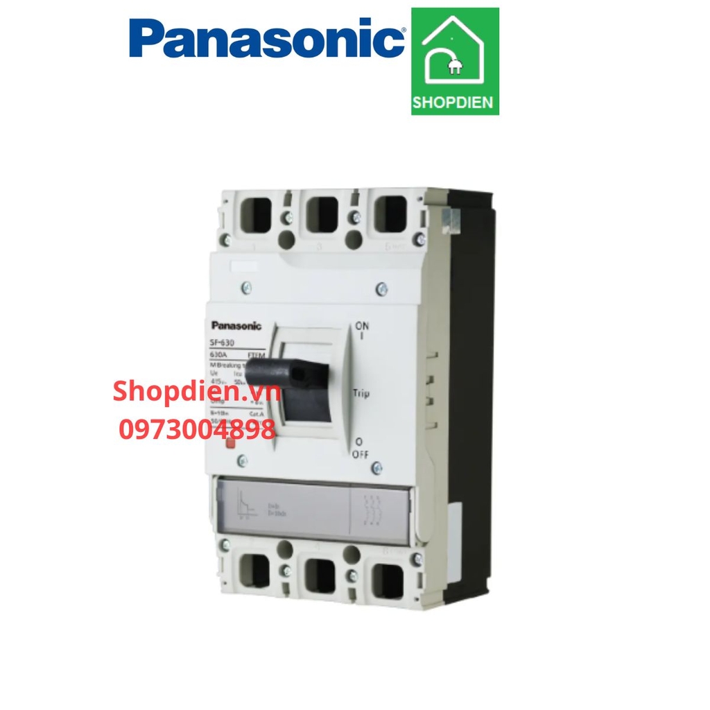 MCCB 3P 630A 50kA Panasonic BBSF36630CMCV Aptomat Cầu dao tự động