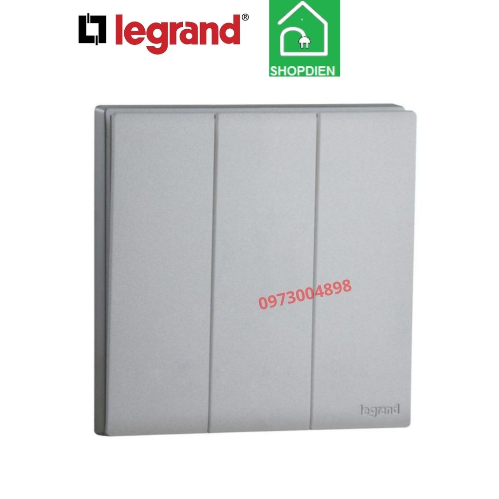 MEC21008SL Legrand Công tắc ba 1 chiều OBRIA màu ghi xám
