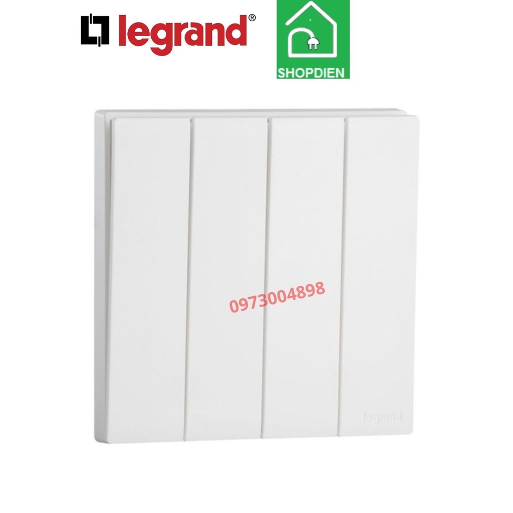 MEC21010WH Legrand Công tắc bốn 1 chiều OBRIA màu trắng