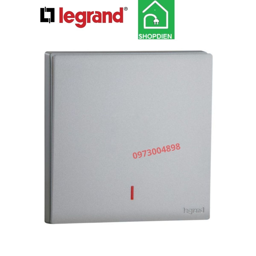MEC21024SL Legrand Công tắc 2P 20A OBRIA cho bình nóng lạnh màu ghi xám
