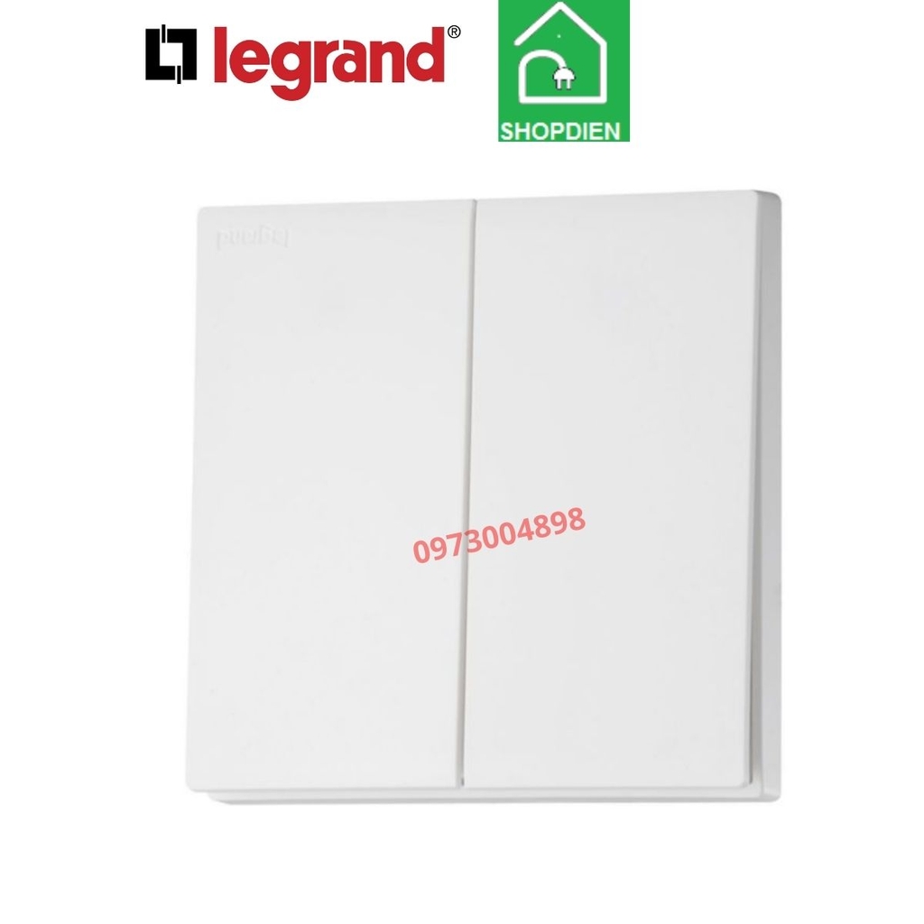 MEC22006WH Legrand Công tắc đôi 2 chiều OBRIA màu trắng
