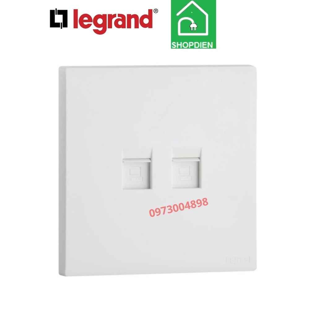 MEC43068WH Legrand Ổ cắm mạng Cat6 đôi OBRIA màu trắng