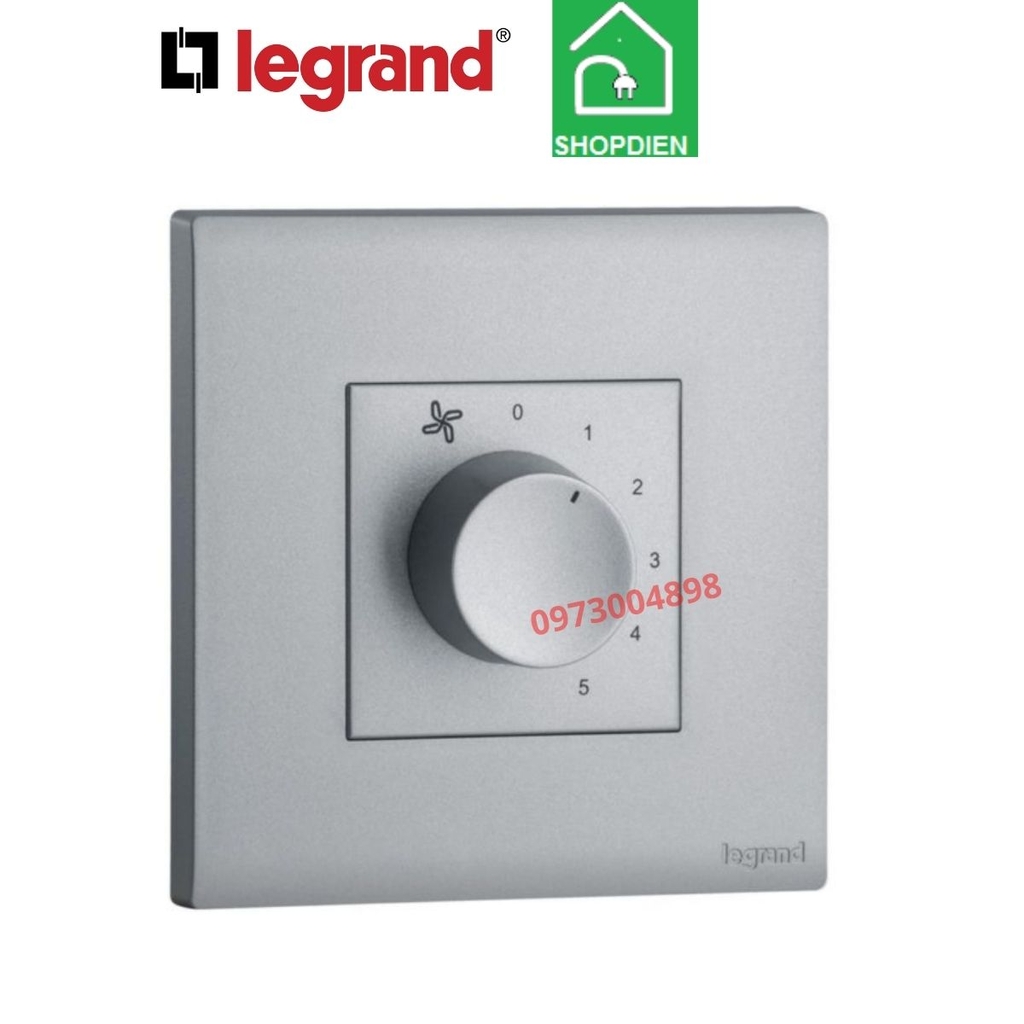 MEC66014SL Legrand Chiết áp đèn quạt OBRIA màu ghi xám