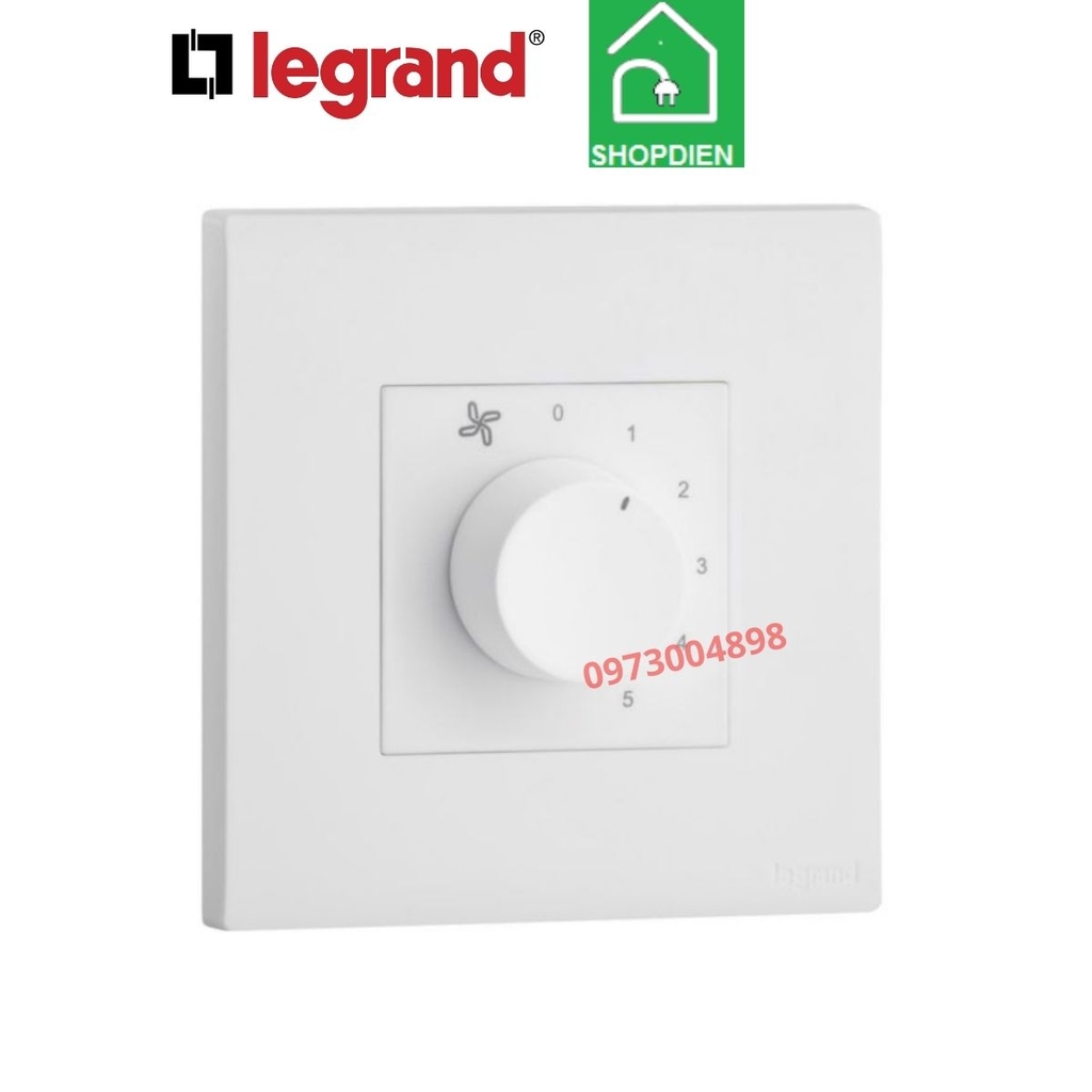 MEC66014WH Legrand Chiết áp quạt OBRIA màu trắng