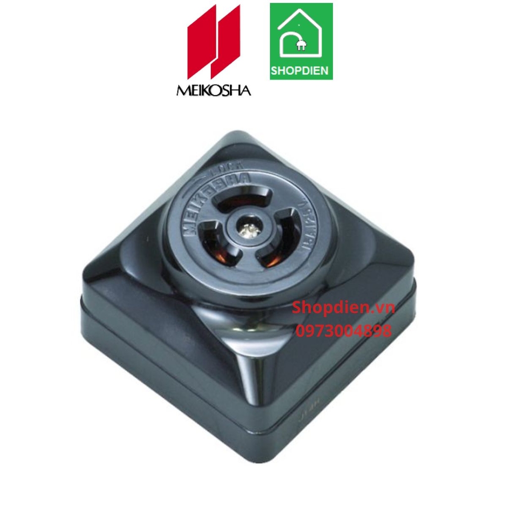 MH2883 Meikosha Ổ cắm 3 chấu khóa 15A 125V 2P+E loại nổi
