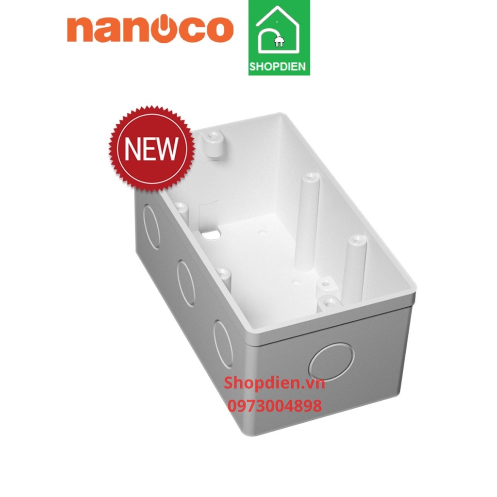 NA106 Nanoco Đế âm cho ổ cắm chuẩn anh, ổ dao cạo râu 135x75