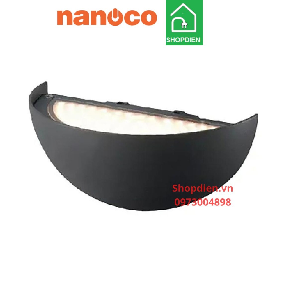 NBL1951B Nanoco Đèn tường ngoài trời 9W as vàng 3000k