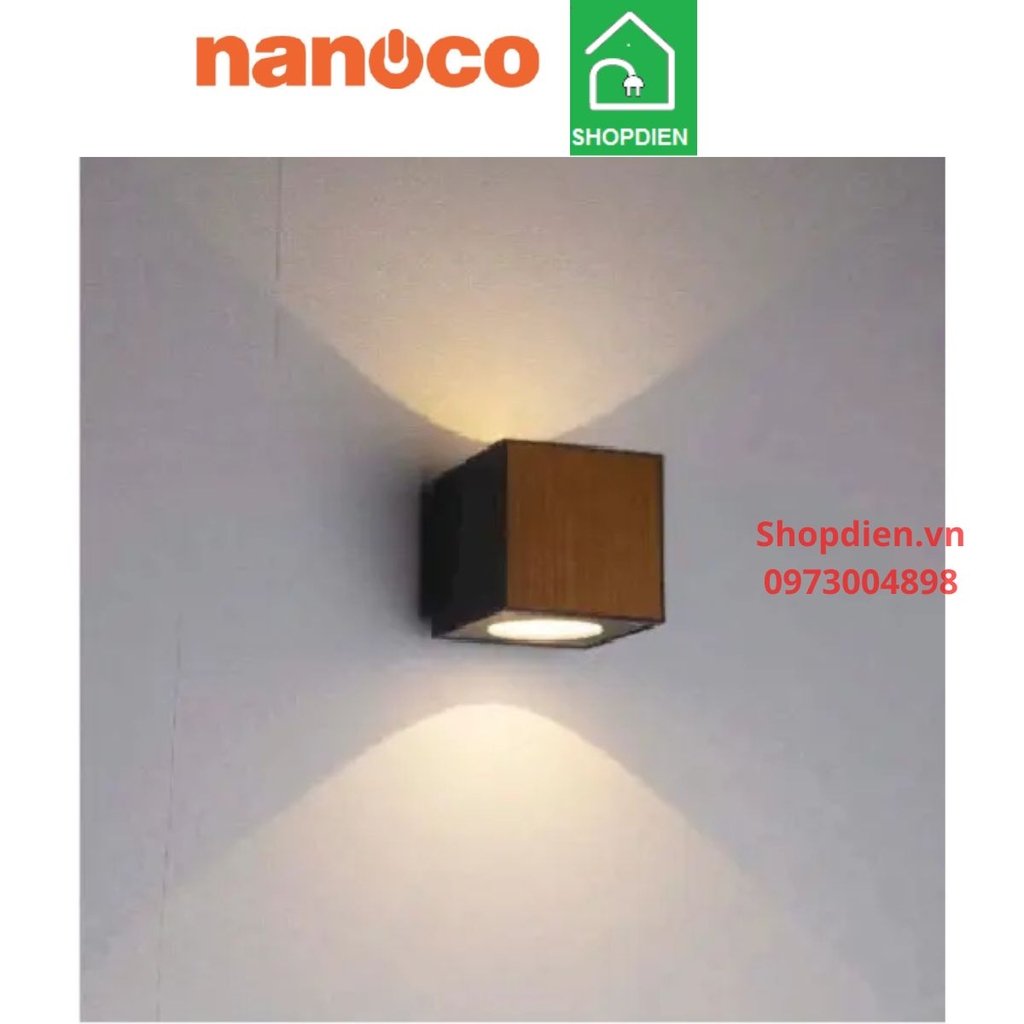 NBL2613WD Nanoco Đèn tường ngoài trời 8W as vàng 3000k