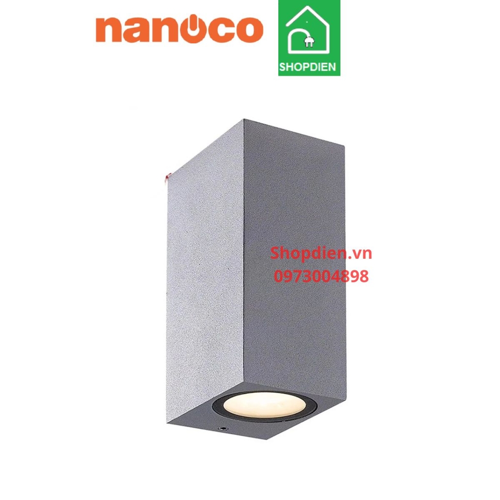 NBL2621-6 Nanoco Đèn tường 2 đầu ngoài trời 14W as trắng 6000k