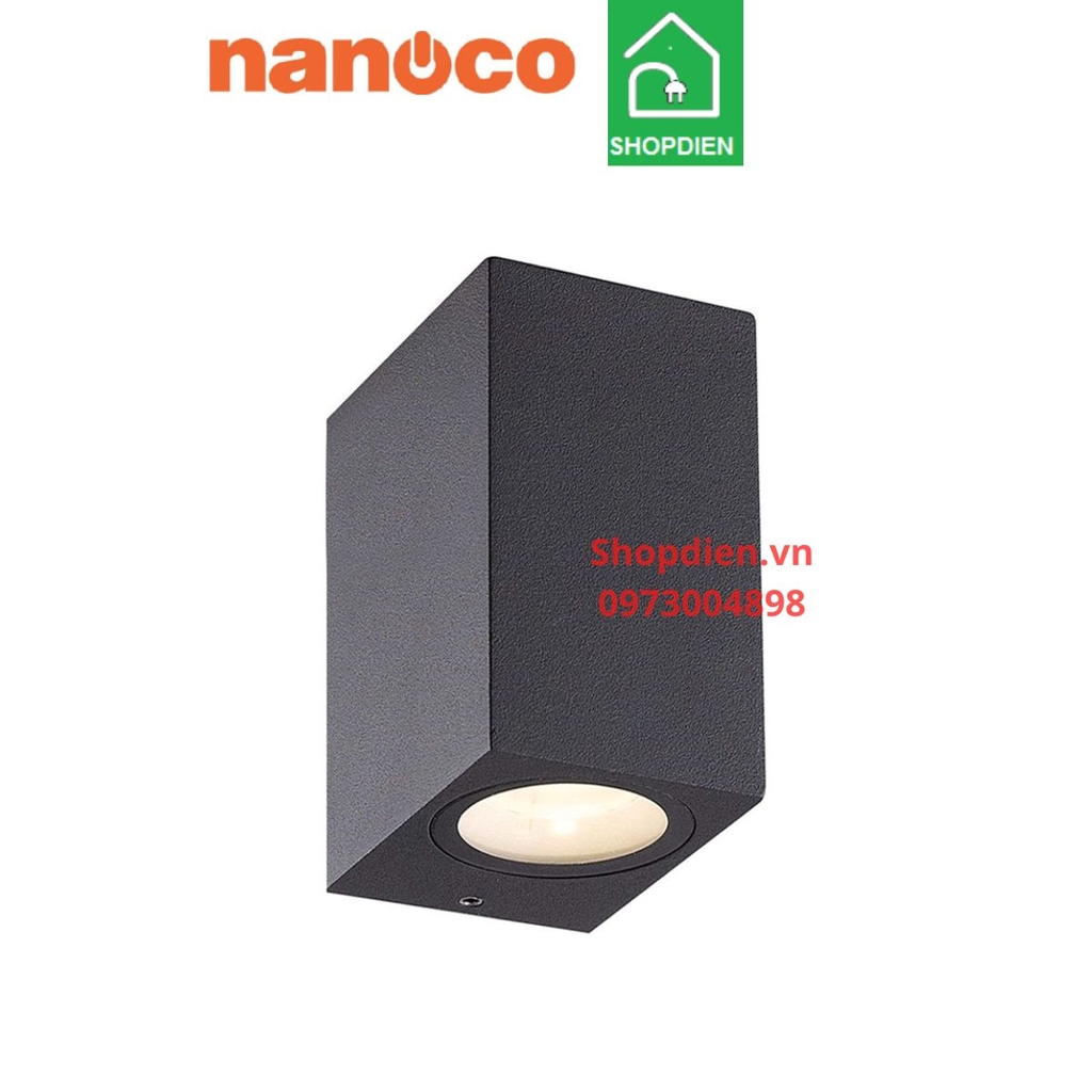 NBL2621B Nanoco Đèn tường 2 đầu ngoài trời 14W as vàng 3000k