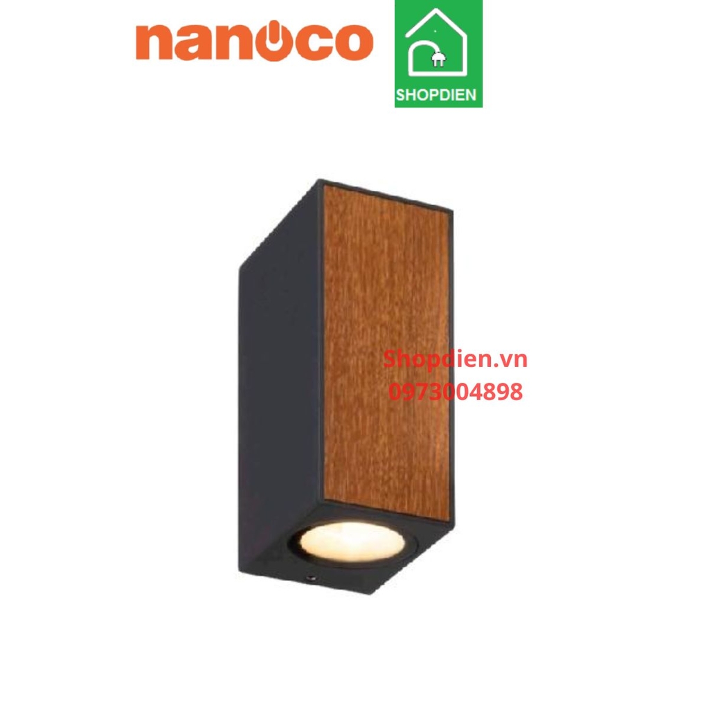 NBL2621WD Nanoco Đèn tường 2 đầu ngoài trời 14W as vàng 3000k