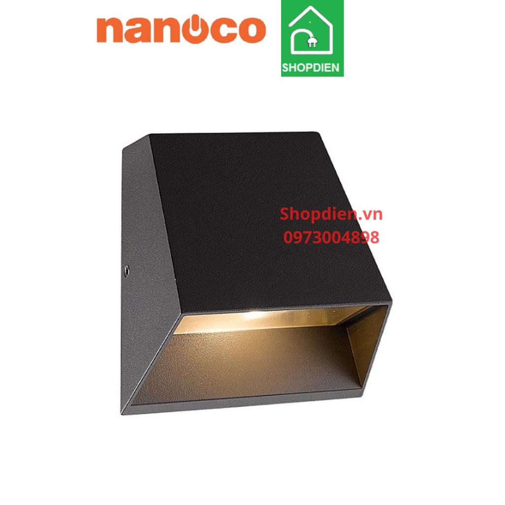 NBL2691 Nanoco Đèn tường ngoài trời 7W as vàng 3000k
