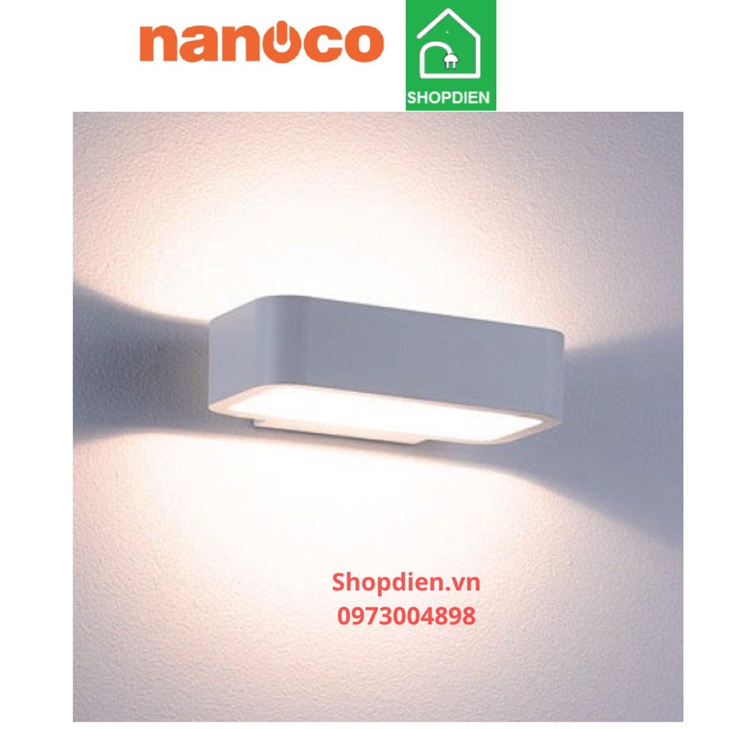 NBL2721 Nanoco Đèn tường ngoài trời 7W as vàng 3000k