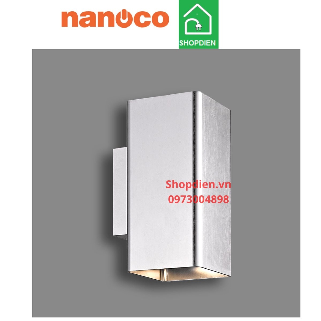 NBL2851 Nanoco Đèn tường 2 đầu ngoài trời 14W as vàng 3000k