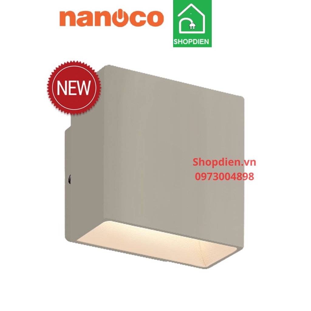 NBL2891-6 Nanoco Đèn tường 2 đầu ngoài trời 7W as trắng 6000k