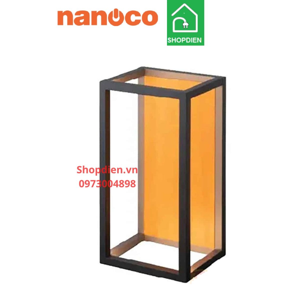 NBL3062WD Nanoco Đèn tường ngoài trời 7W as vàng 3000k