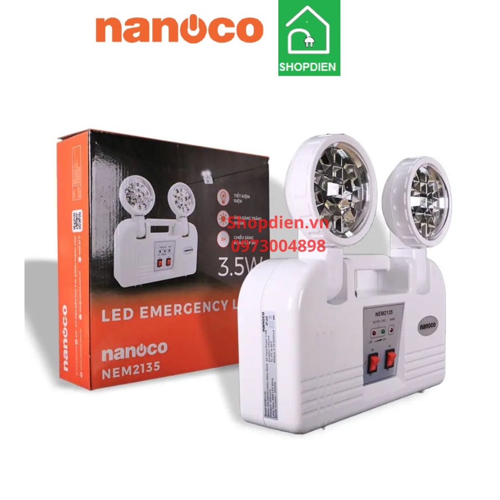 NEM21351 Nanoco Đèn Emergency chiếu sáng khẩn cấp