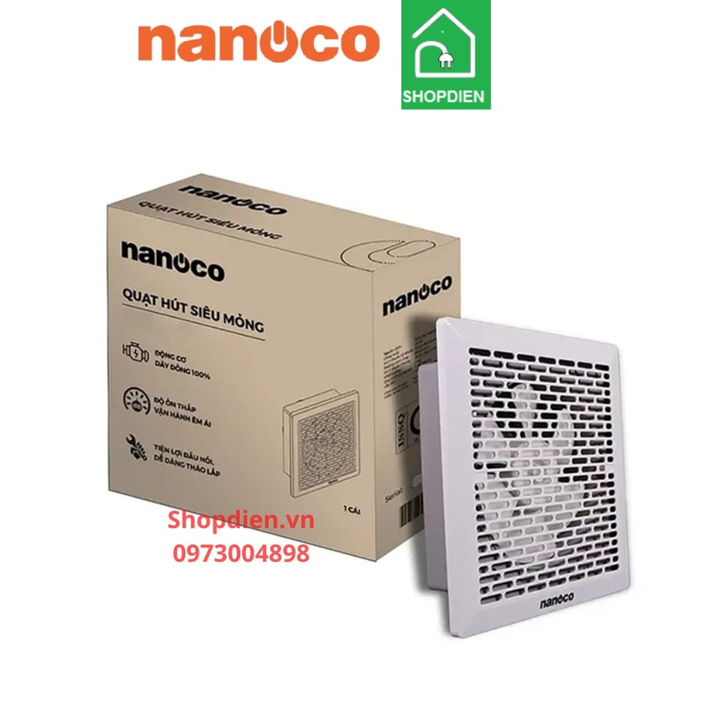 NMV1523 Nanoco Quạt hút 15x15 siêu mỏng