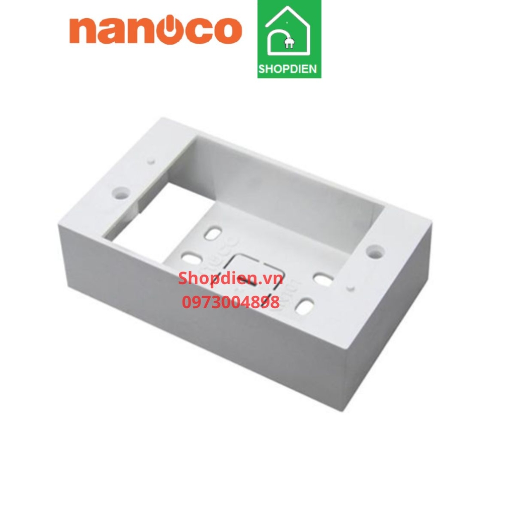 NN101W Nanoco Đế nổi chũ nhật 120x70