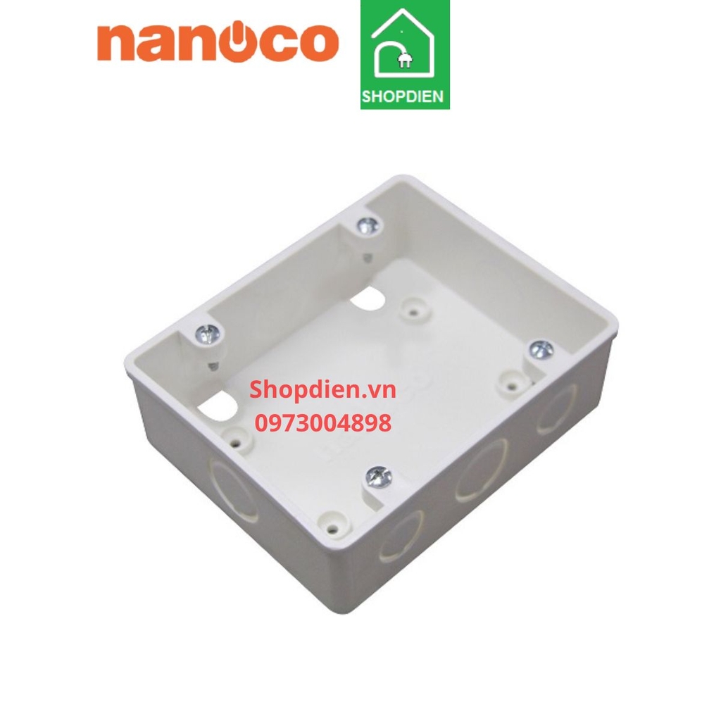 NPCA104 Nanoco Đế âm đôi dùng cho 2 mặt đơn 131x106