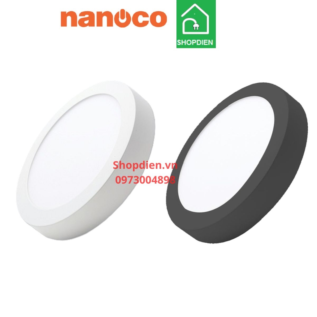 NPL066R Nanoco Đèn ốp trần 6W D120 as trắng 6500k