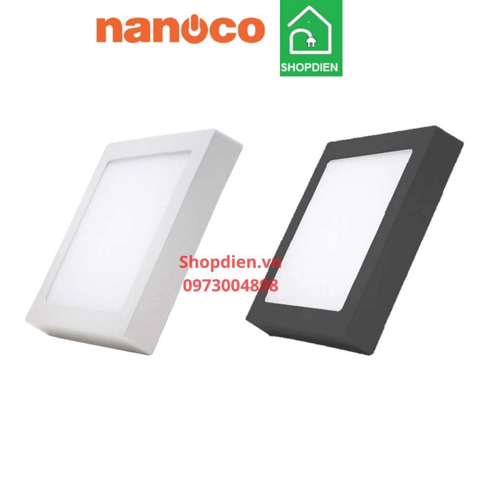 NPL126S Nanoco Đèn ốp trần vuông 12W as trắng 6500k