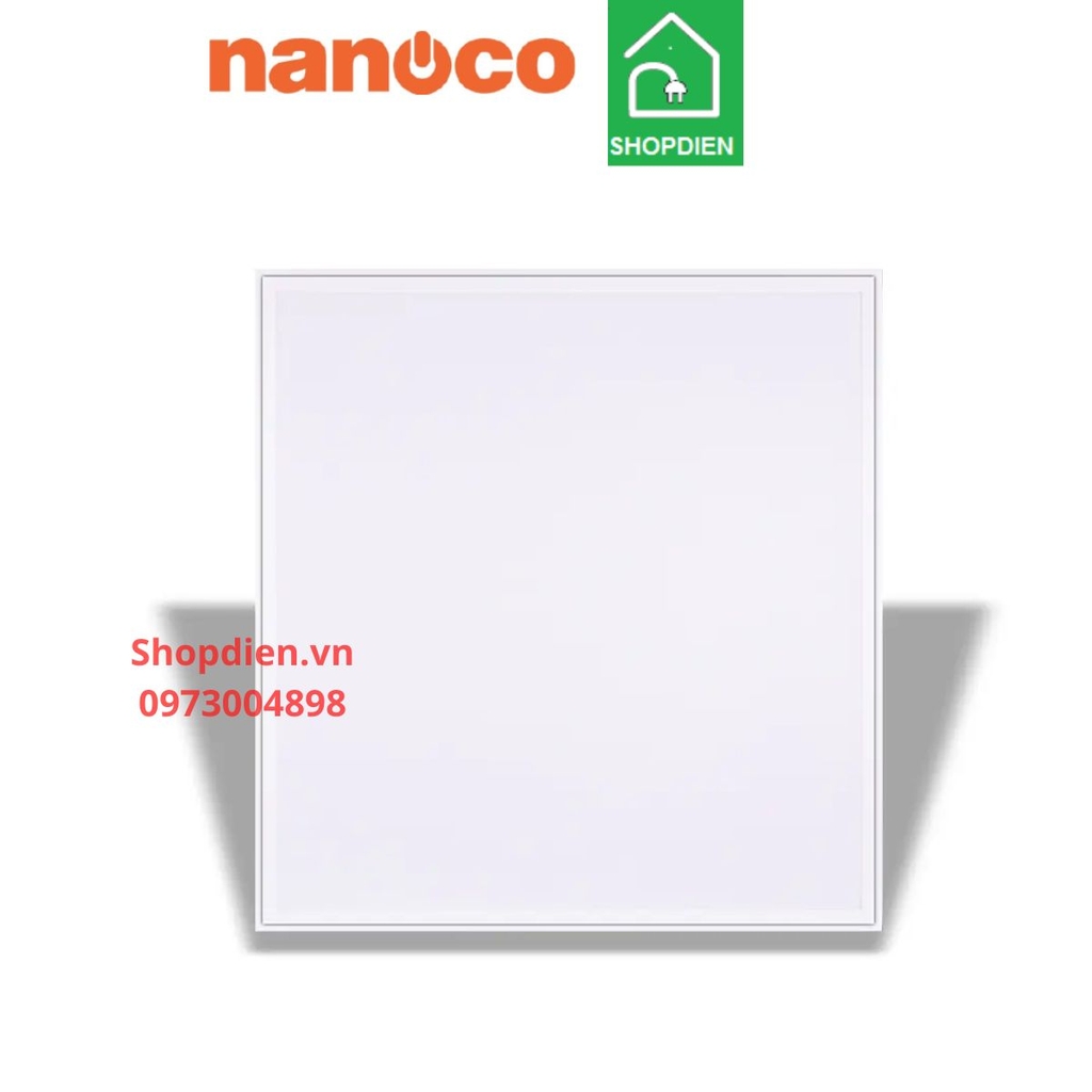NPL60606 Nanoco Đèn panel âm trần 600x600 40W as trắng 6500k