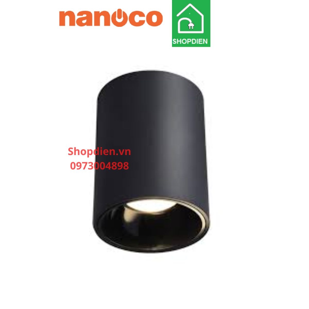 NSDL12W409040B54 Nanoco Đèn ống bơ 12W as trung tính - vỏ đen