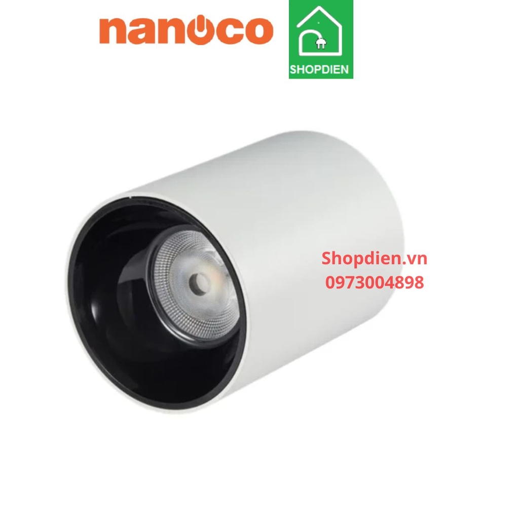 NSDL12W409040W54 Nanoco Đèn ống bơ 12W as trung tính - vỏ trắng