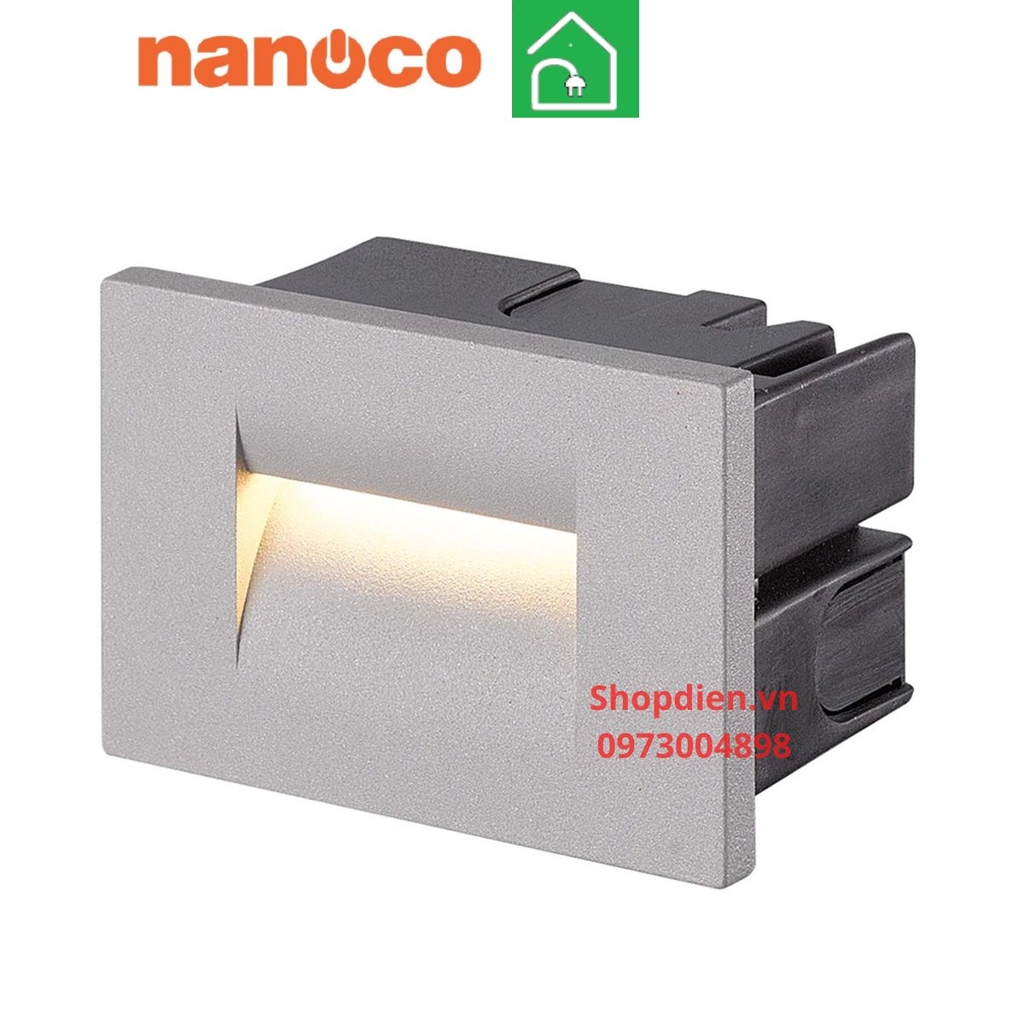 NSL1121A Nanoco Đèn âm tường chiếu chân 4W as vàng 3000k