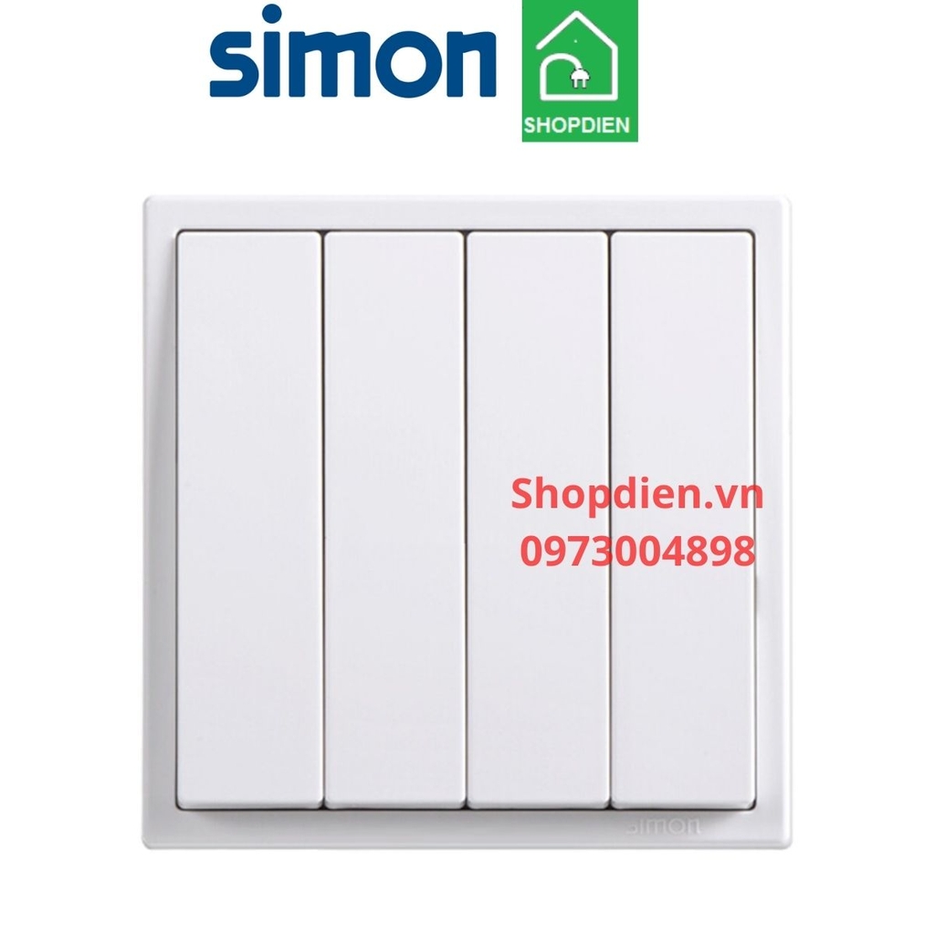 Module nút nhấn bốn SIMON i7 màu trắng 701041F