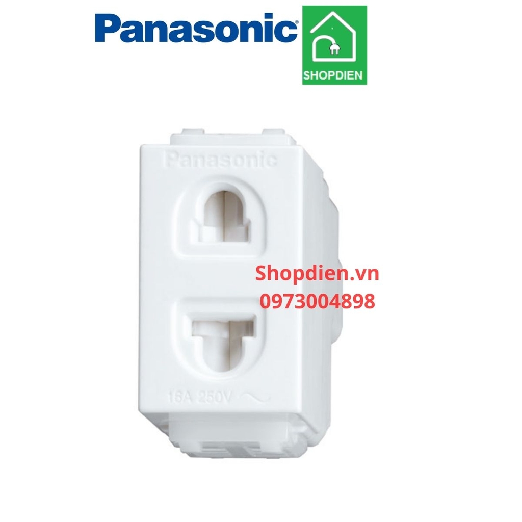 WEV1081-7SW Panasonic Ổ cắm đơn 2 chấu Wide Series WEV1081SW