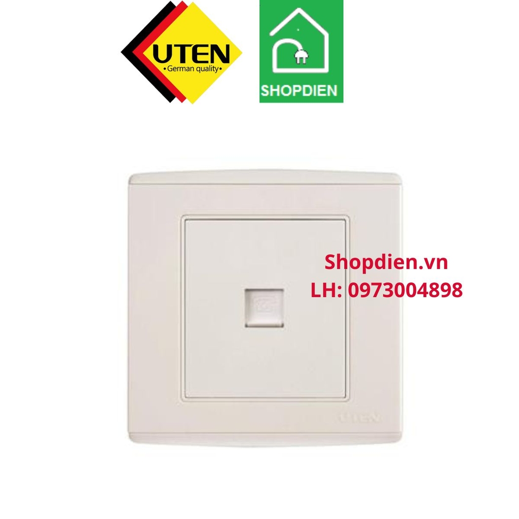 Ổ cắm điện thoại đơn Telephone socket V4 UTEN V4.0G-1TEL