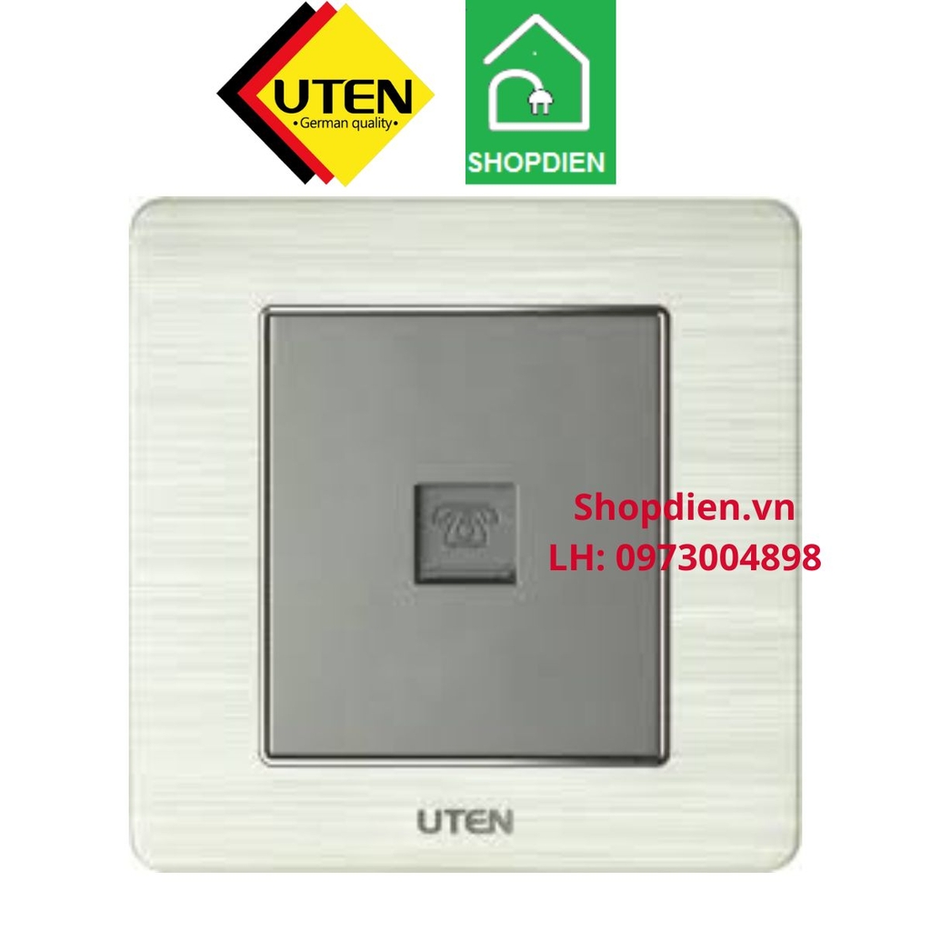 Ổ cắm điện thoại đơn Telephone socket V6 UTEN V6.0G-1TEL