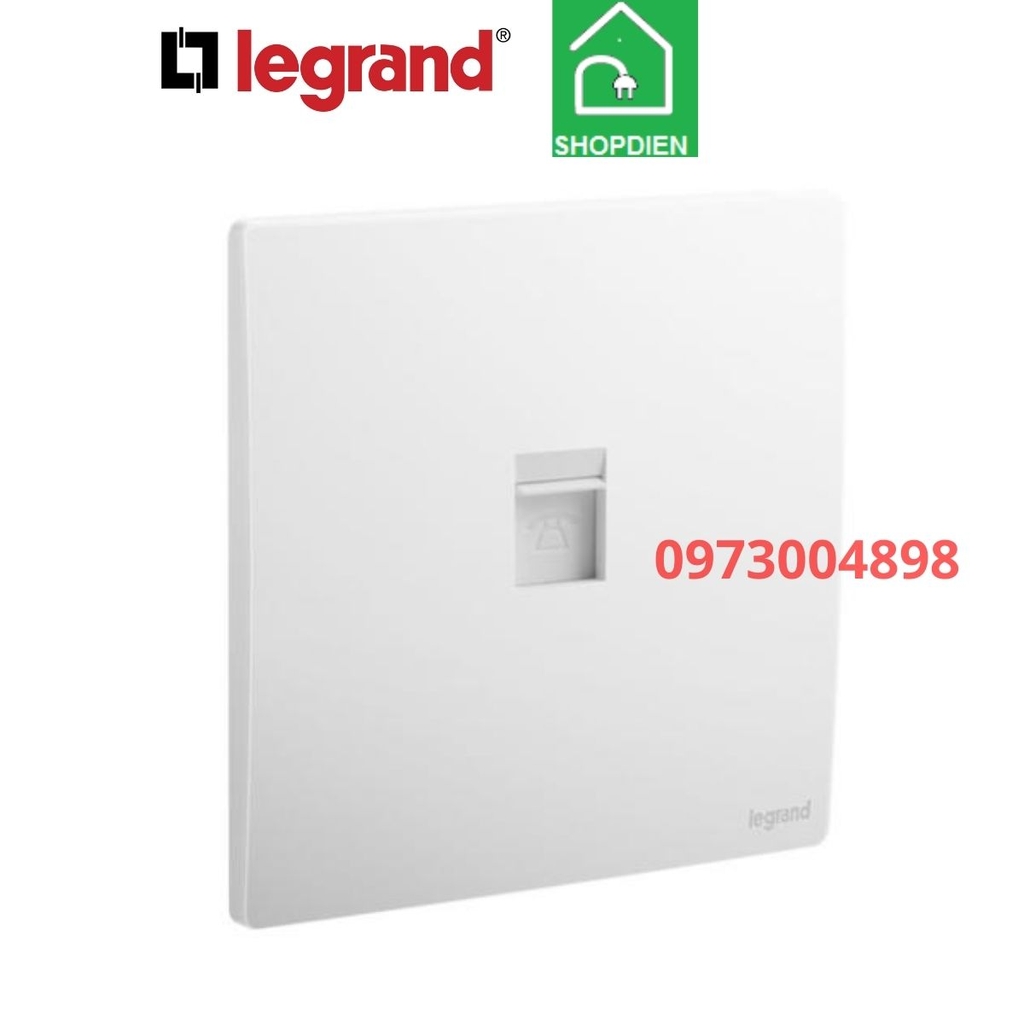 Ổ cắm điện thoại Mallia Senses Legrand 281160MW màu trắng