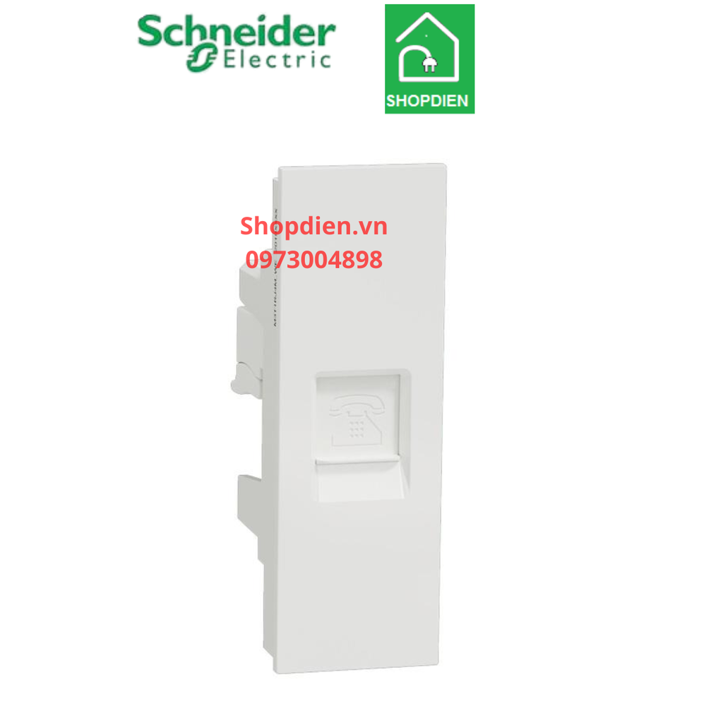 Ổ cắm điện thoại Schneider AvatarOn A M3T1RJ4M_WE