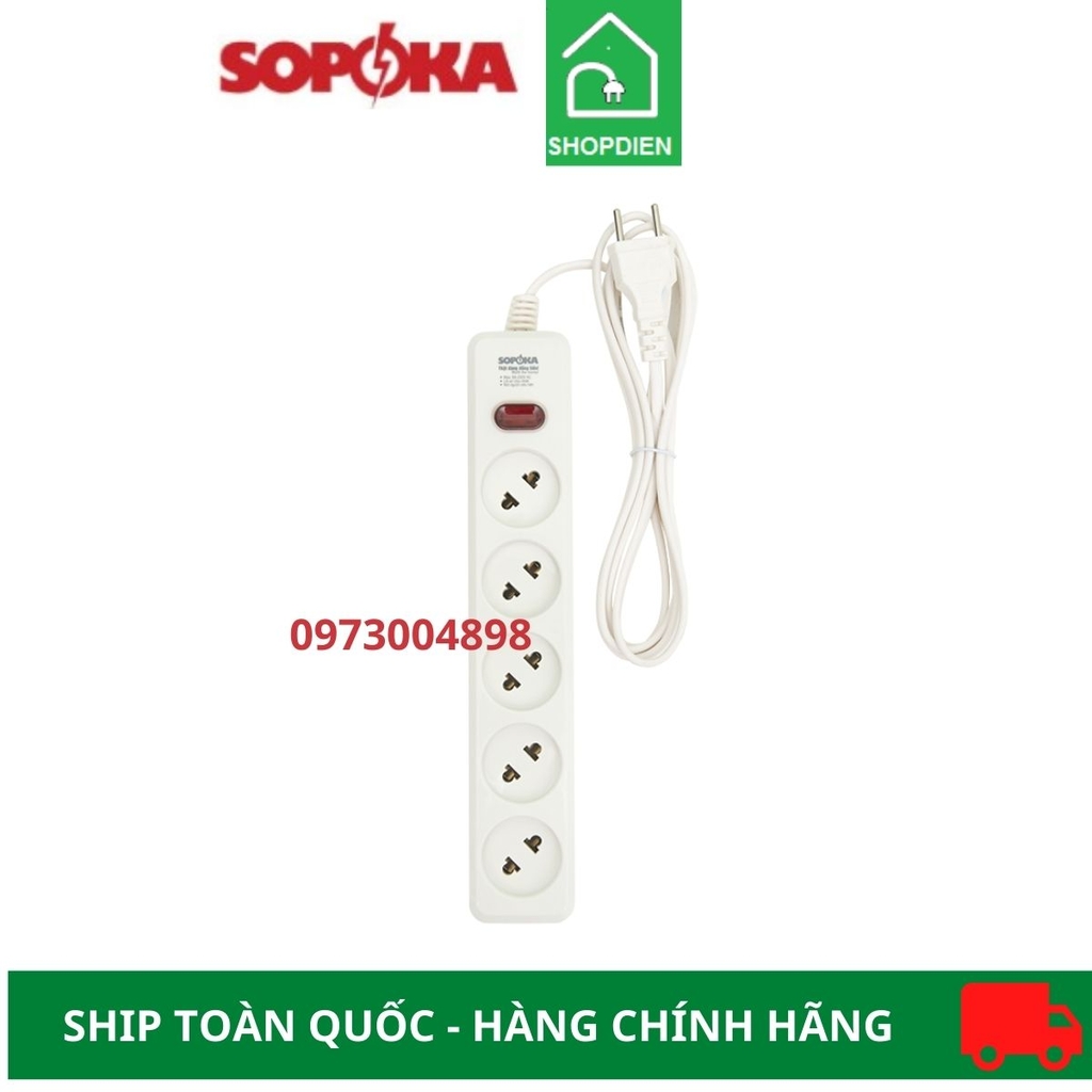 Ổ cắm kéo dài 5 cổng Sopoka 5L1-3 2.5m