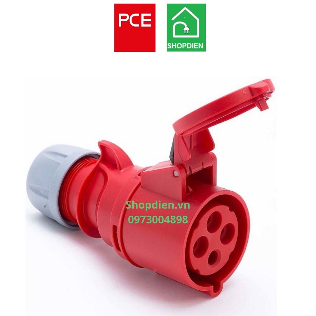 Ổ cắm loại nối di động 4P (3P+E) 16A IP44 PCE F214-6 connectors