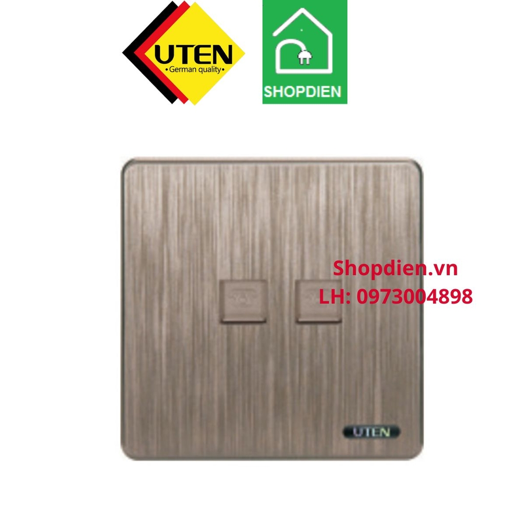 Ổ cắm mạng đôi Rj45 S400 UTEN S400G-2PC data socket