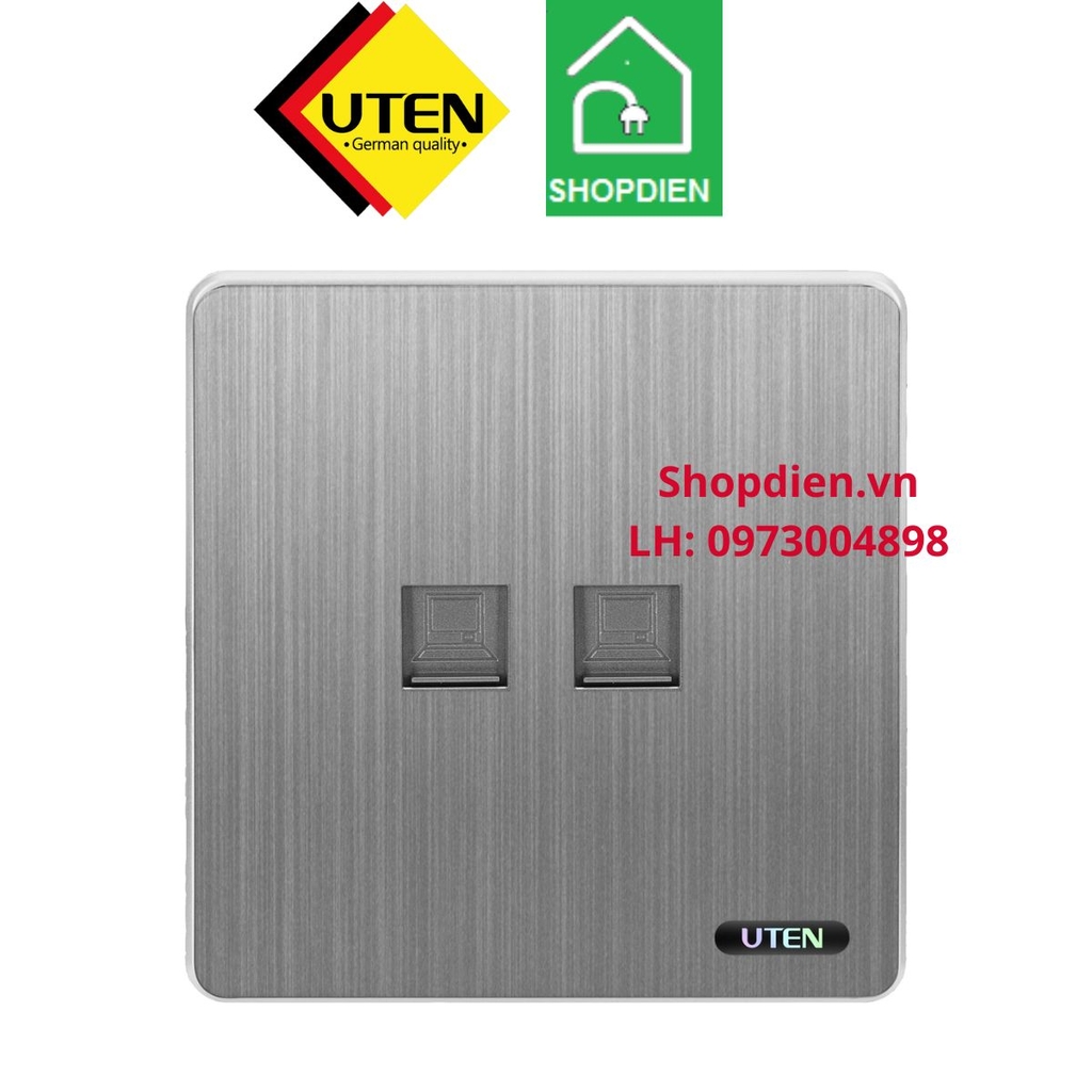 Ổ cắm mạng đôi RJ45 S300 UTEN S300G-2PC data socket