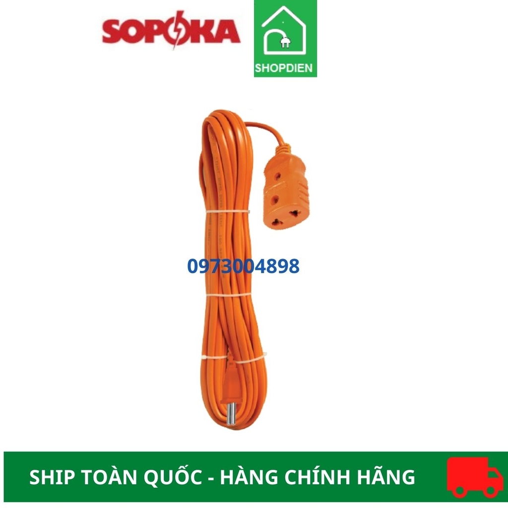 Ổ cắm nối cái kéo dài siêu chịu tải 3000W Sopoka D3000W 5M