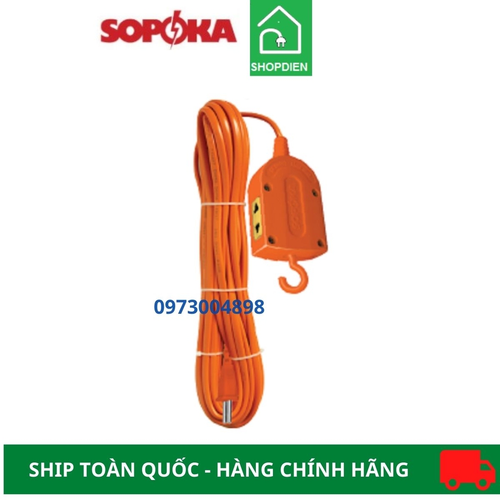 Ổ cắm nối có móc kéo dài chịu tải 3000W Sopoka S5-3000W 5M