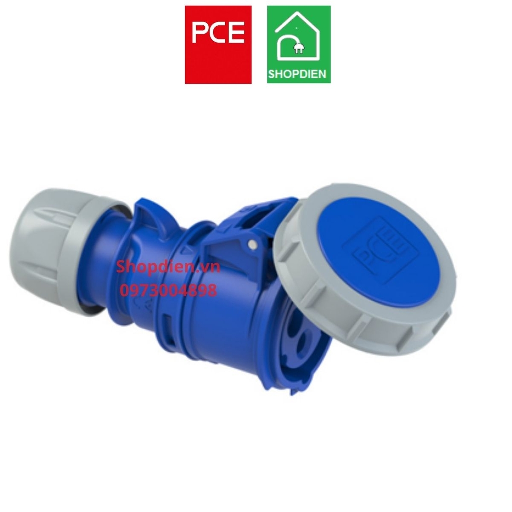 Ổ cắm nối di động kín nước 3P (2P+E) 32 IP67 PCE F2232-6 connectors