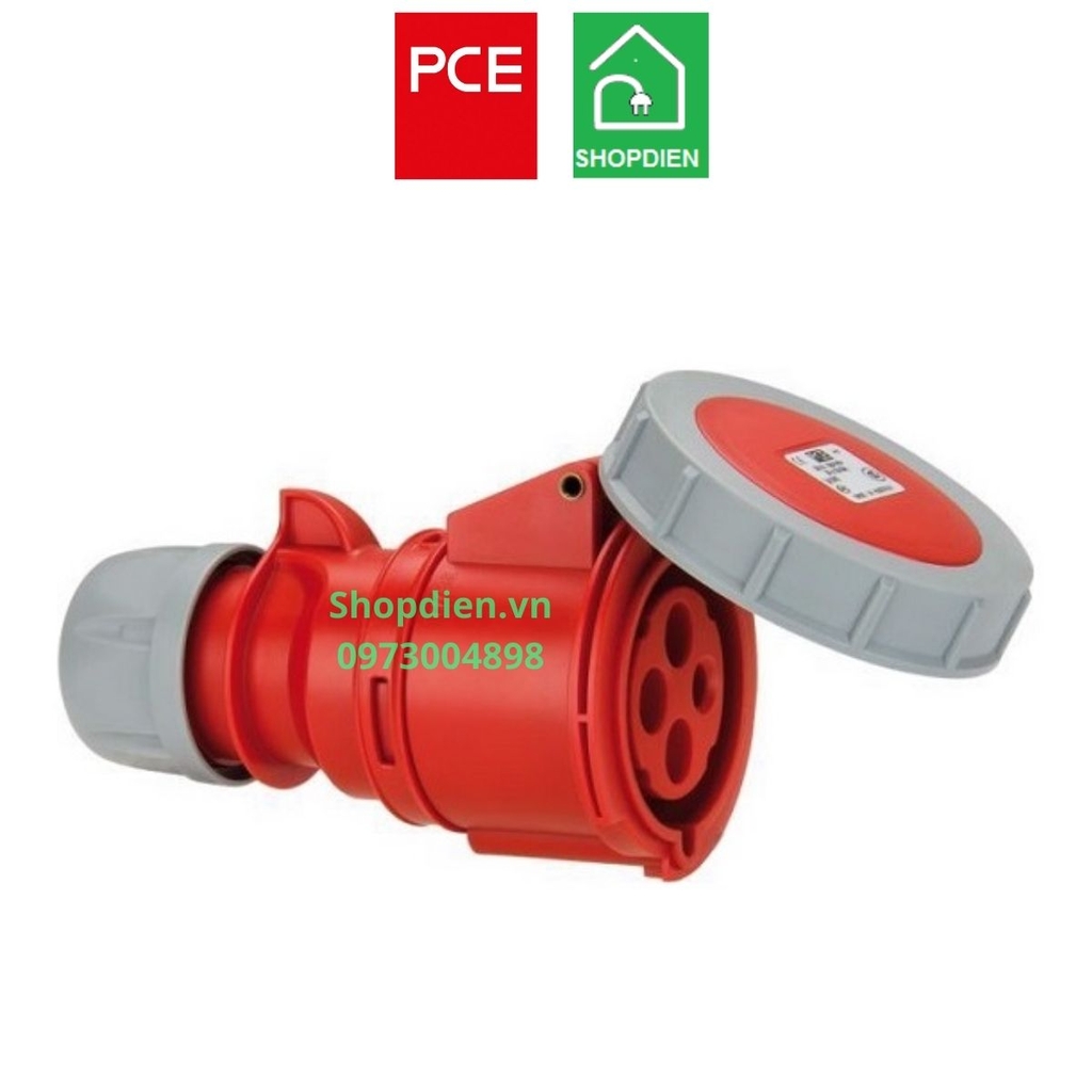 Ổ cắm nối di động kín nước 4P (3P+E) 16A IP67 PCE F2142-6 connectors