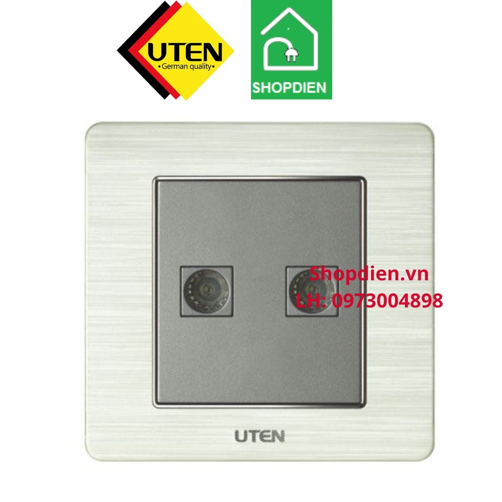 Ổ cắm Tivi đôi TV socket V6 UTEN V6.0G-2TV